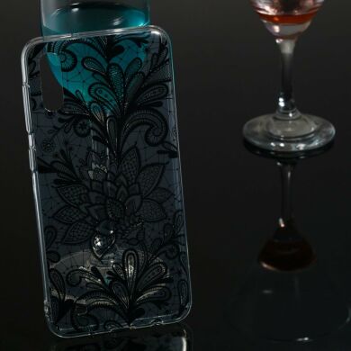 Силиконовый (TPU) чехол Deexe Pretty Glossy для Samsung Galaxy M10 (M105) - Lace Flower