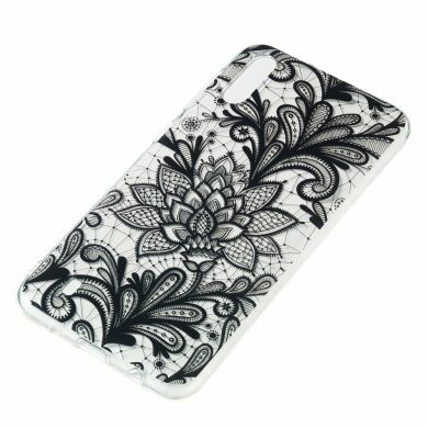 Силиконовый (TPU) чехол Deexe Pretty Glossy для Samsung Galaxy M10 (M105) - Lace Flower
