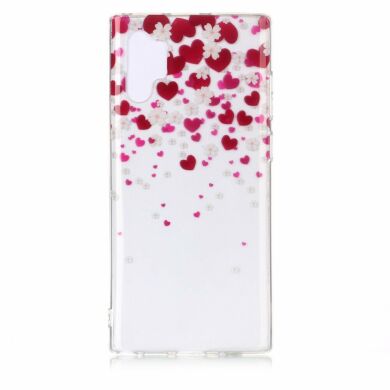 Силиконовый (TPU) чехол Deexe Pretty Glossy для Samsung Galaxy Note 10+ (N975) - Hearts