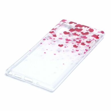 Силиконовый (TPU) чехол Deexe Pretty Glossy для Samsung Galaxy Note 10+ (N975) - Hearts