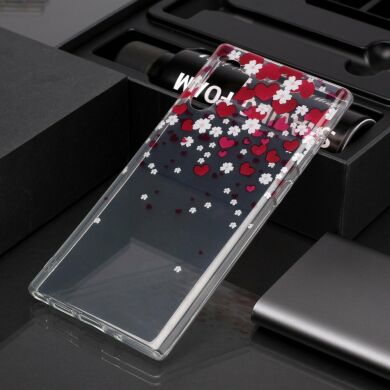 Силиконовый (TPU) чехол Deexe Pretty Glossy для Samsung Galaxy Note 10+ (N975) - Hearts