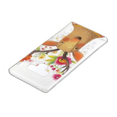 Силиконовый (TPU) чехол Deexe Pretty Glossy для Samsung Galaxy Note 9 (N960) - Flowered Elk