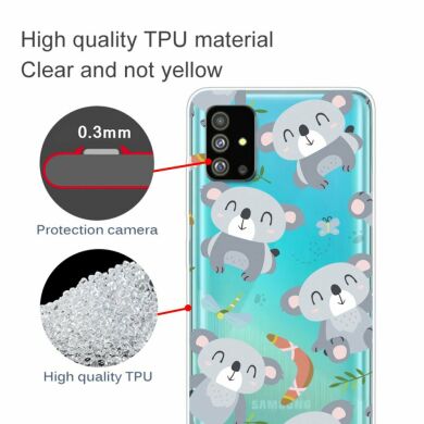 Силиконовый (TPU) чехол Deexe Pretty Glossy для Samsung Galaxy S20 (G980) - Koala