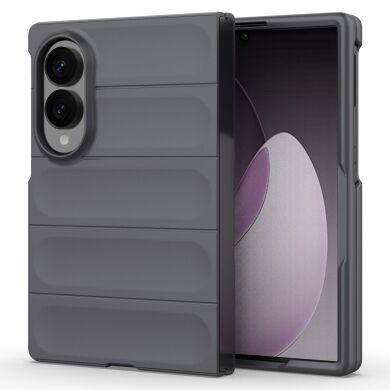 Силиконовый (TPU) чехол Deexe Terra Case (FF) для Samsung Galaxy Fold 8 - Dark Grey