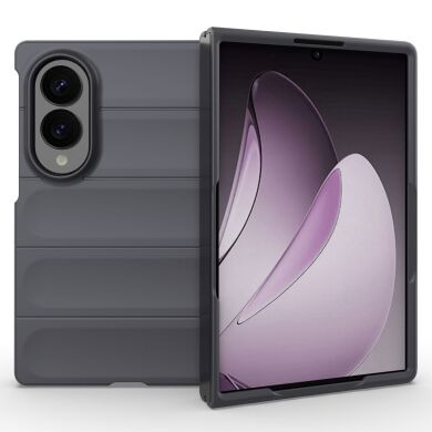 Силиконовый (TPU) чехол Deexe Terra Case (FF) для Samsung Galaxy Fold 8 - Dark Grey