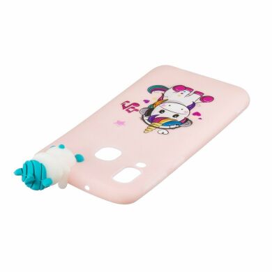 Силіконовий (TPU) чохол UniCase 3D Cartoon Pattern для Samsung Galaxy A40 (А405), Unicorn Enjoying Music