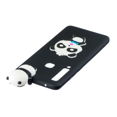 Силиконовый (TPU) чехол UniCase 3D Pattern для Samsung Galaxy A9 2018 (A920) - Panda with Blue Bowknot