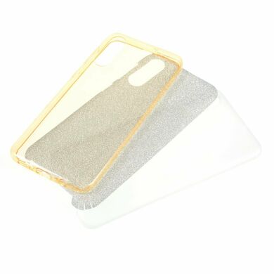 Силиконовый (TPU) чехол UniCase Glitter Cover для Samsung Galaxy A70 (A705) - Gold