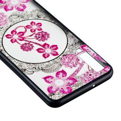 Захисний чохол UniCase Shiny Flowers для Samsung Galaxy A7 2018 (A750) - Pink Flower