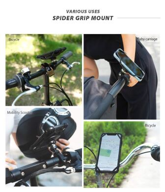 Велосипедний тримач RINGKE Spider Grip Mount - Black