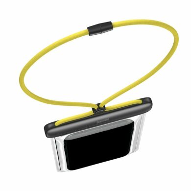 Влагозащитный чехол BASEUS Let's Go Slip Cover для смартфонов с диагональю до 7.2 дюйма - Grey / Yellow