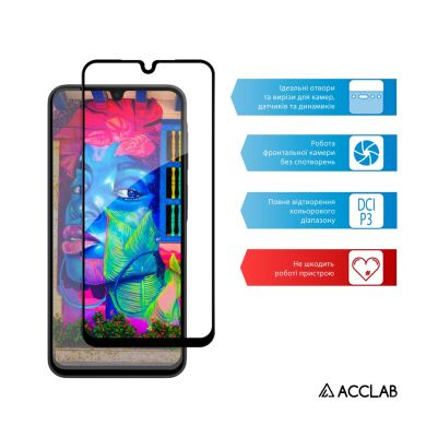 Защитное стекло ACCLAB Full Glue для Samsung Galaxy A17 (A175) - Black