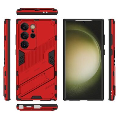 Захисний чохол Deexe Bibercas для Samsung Galaxy S24 Ultra - Red