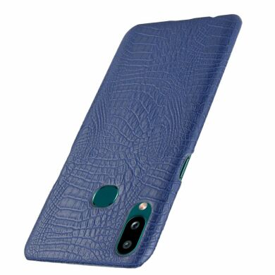 Защитный чехол Deexe Croco Style для Samsung Galaxy A10s (A107) - Dark Blue