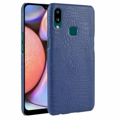 Защитный чехол Deexe Croco Style для Samsung Galaxy A10s (A107) - Dark Blue