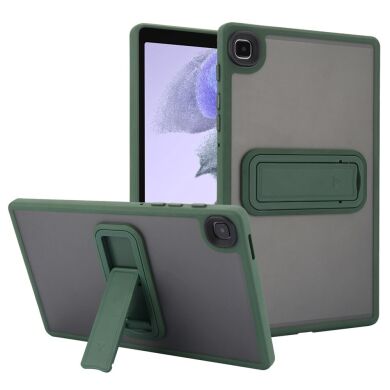 Защитный чехол Deexe Crystal Kickstand для Samsung Galaxy Tab A7 Lite (T220/T225) - Green