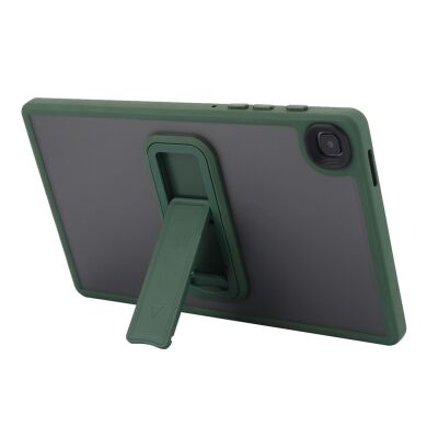 Защитный чехол Deexe Crystal Kickstand для Samsung Galaxy Tab A7 Lite (T220/T225) - Green