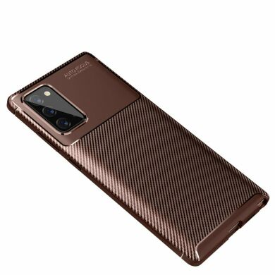 Захисний чохол Deexe Fusion для Samsung Galaxy Note 20 - Brown