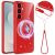 Захисний чохол Deexe Glitter Case with MagSafe для Samsung Galaxy S25 FE (S731) - Red