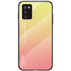 Защитный чехол Deexe Gradient Color для Samsung Galaxy A03s (A037) - Yellow / Pink