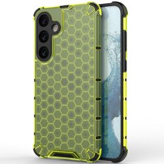 Защитный чехол Deexe Honeycomb Series для Samsung Galaxy S25 (S931) - Green