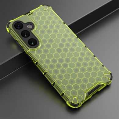 Защитный чехол Deexe Honeycomb Series для Samsung Galaxy S25 (S931) - Green