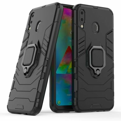Захисний чохол Deexe Hybrid Case для Samsung Galaxy M20 (M205) - Black