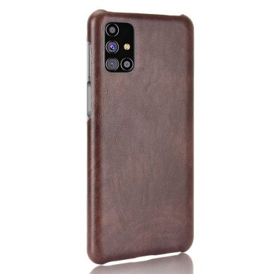 Захисний чохол Deexe Leather Back Cover для Samsung Galaxy M31s (M317) - Brown