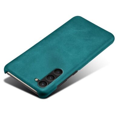 Защитный чехол Deexe Leather Back Cover для Samsung Galaxy S24 Plus - Green