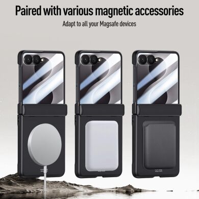 Защитный чехол Deexe Mag Cover для Samsung Galaxy Flip 8 - Black