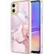 Защитный чехол Deexe Marble Style для Samsung Galaxy A05 (A055) - Rose Gold. Фото 1 из 6