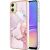 Захисний чохол Deexe Marble Style для Samsung Galaxy A05 (A055) - Rose Gold