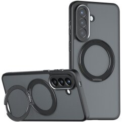 Защитный чехол Deexe Matte Skin Kickstand with MagSafe для Samsung Galaxy S26 Plus (S947) - Black