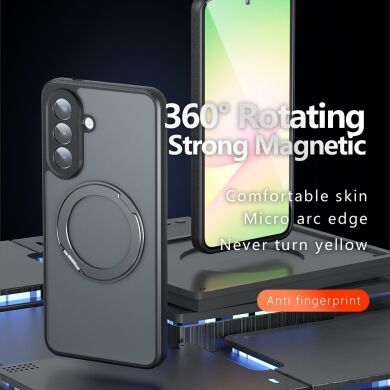 Защитный чехол Deexe Matte Skin Kickstand with MagSafe для Samsung Galaxy S26 Plus (S947) - Black