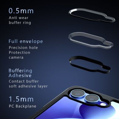 Защитный чехол Deexe Matte Skin with MagSafe (FF) для Samsung Galaxy Flip 8 - Black