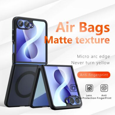 Защитный чехол Deexe Matte Skin with MagSafe (FF) для Samsung Galaxy Flip 8 - Black