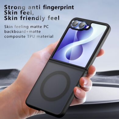 Защитный чехол Deexe Matte Skin with MagSafe (FF) для Samsung Galaxy Flip 8 - Black