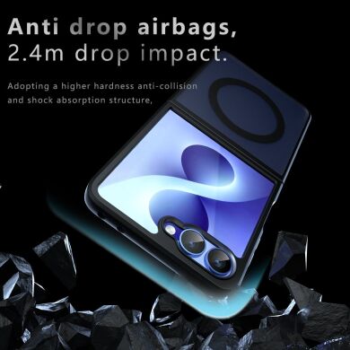Защитный чехол Deexe Matte Skin with MagSafe (FF) для Samsung Galaxy Flip 8 - Black