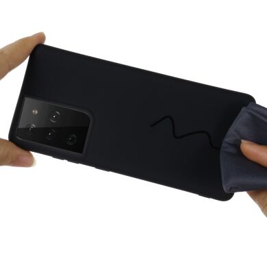 Захисний чохол Deexe Silicone Case для Samsung Galaxy S21 Ultra - Black