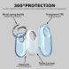 Захисний чохол Deexe Waterproof Crystal для Samsung Galaxy SmartTag 2 - Transparent Black