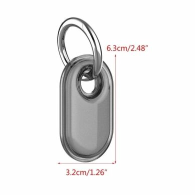 Захисний чохол Deexe Waterproof Crystal для Samsung Galaxy SmartTag 2 - Transparent Black