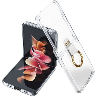 Защитный чехол GKK Elegant Case для Samsung Galaxy Flip 3 - Transparent