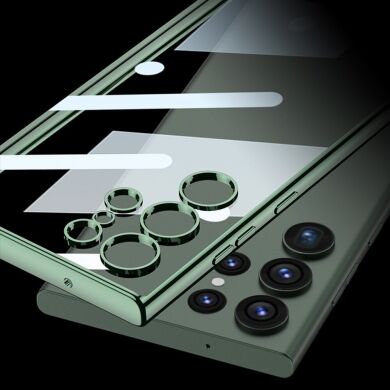 Защитный чехол GKK Space Frame для Samsung Galaxy S23 Ultra (S918) - Midnight Green