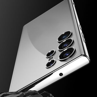 Защитный чехол GKK Space Frame для Samsung Galaxy S23 Ultra (S918) - Silver