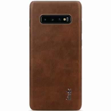 Захисний чохол IMAK Leather Series для Samsung Galaxy S10 Plus (G975) - Brown