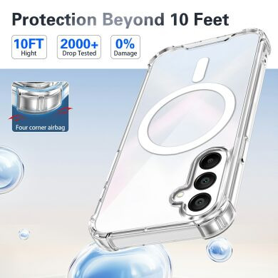 Захисний чохол UniCase AirBag Flow MagSafe для Samsung Galaxy А18 / Galaxy A26 (A266) / Galaxy A17 (A176) - Transparent