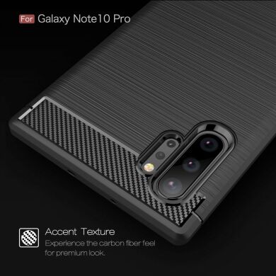 Защитный чехол UniCase Carbon для Samsung Galaxy Note 10+ (N975) - Blue