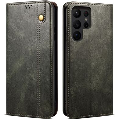 Захисний чохол UniCase Leather Wallet для Samsung Galaxy S25 Ultra (S938) - Green