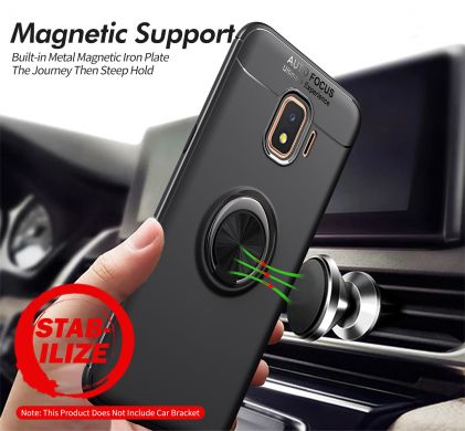 Защитный чехол UniCase Magnetic Ring для Samsung Galaxy J2 Core (J260) - All Black