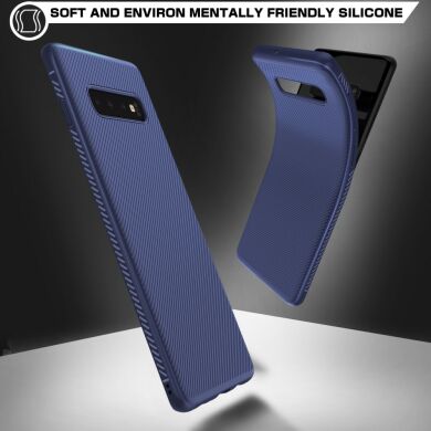 Защитный чехол UniCase Twill Soft для Samsung Galaxy S10 Plus (G975) - Blue